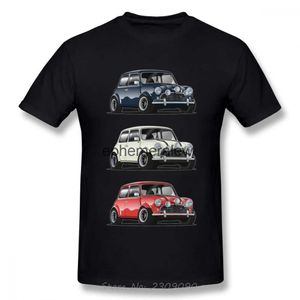 Herr t-shirts retro den italienska trioen mini cooper t shirt populär bil hipster stil t-shirt män bomull tshirt hip hopp tees harajukuh24222