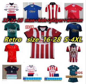 4XL 2023 2024 Chivas de Guadalajara Forması 23 24 Chicharito A.Zaldivar Calderon J.Macias Brizuela A.Vega F. Beltran Ev Away Alvarado Hombre eSports Futbol Gömlek