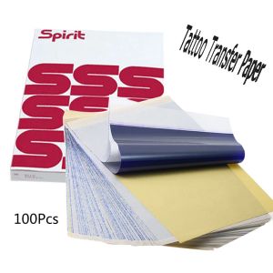 Clip 100 Sheets Transfer Paper Tattoo A4 Size Thermal Stencil Tattoo Copier Stencil Printer Makeup Pircing Piercing Drop Shipping