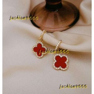 Stud Stud Designer Earrings Four-leaf Clover Earring Women Senior Classic Small Fragrant Wind Earrings New Clover Ear Ring 18k Earrings Designer Women TeacherDay