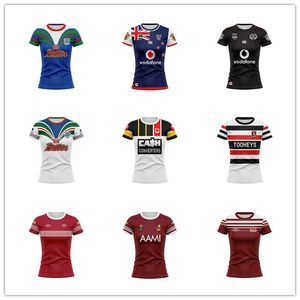 Retro New Zealand Warriors Roosters Reds QLD Maroons Gold Coast Seagulls Rugby-Shirts Damen Sportbekleidung Outdoor-Sweatshirts T-Shirts