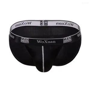 Underpants Men Sexy U Convex Pouch Briefs Jacquard Breathable Comfortable Soft Panties Middle Waist Underwear Erotic Lingerie