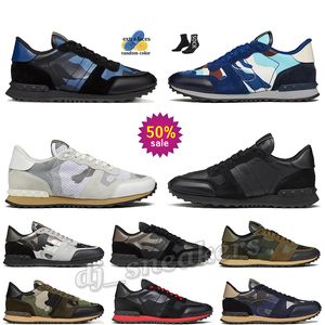 OG Original Rockrunner Camo Designer Casual Shoes Platform Sneakers Män toppläder kamouflage gummi ensam militär grön trippel svart vit grå herrtränare