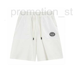 Shorts masculinos designer de malha verão puro algodão casual calças grandes, shorts grandes, calças esportivas sanitárias finas tendência 52wi