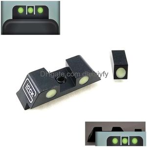 Scopes Tactical Pistol Night Sights Set For G17 19 20 21 22 23 24 26 27 29 30 34 35 36 39 44 45 Drop Delivery Gear Accessories Dhod8