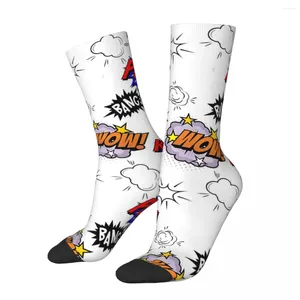 Мужские носки, забавные сумасшедшие носки для мужчин, ретро-узор в стиле хип-хоп, Harajuku, для любителей комиксов, бесшовные с принтом, повседневный подарок для мальчиков