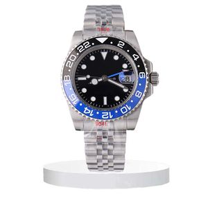 Klockor för män reloj armbandsur safir svart keramisk ram montre rostfritt stål lysande 40 mm automatisk mekanisk mens titta klassiska armbandsur