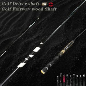 Golfförare Shaft Fuji-Ven TR 5/6/7 Svartfärg Högt elastisk grafitklubbaxlar Flex R/S/X Free Assembly Hylsa och grepp