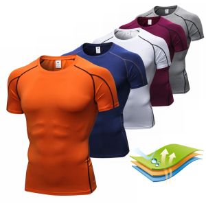 Corsetti Summer maschi's Sport Thirt FIESS Sports Training Running Summer Men's Tshirt Round Neck Shortsleeved Sports Shirt