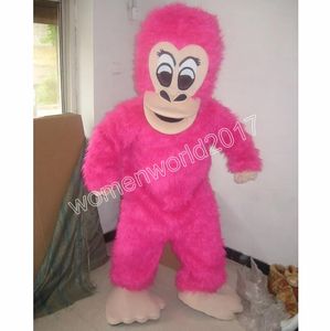 2024 Новый костюм талисмана Bpink Gorilla, наряды с героями мультфильмов, костюм для взрослых, размер, наряд на день рождения, Рождество, карнавал, нарядное платье для мужчин, женщин