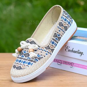 Designerduk loafers bohemiska kvinnor casual skor lyxlägenheter mular moccasins mode glid på loafer c2-3