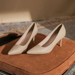 2024 Autumn High Stiletto Pumps Women Office Pu Point Toe Thin Heel Party Wedding Shoes Heels Heels Woman Zapatos Mujer