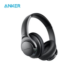 Fone de ouvido/fone de ouvido Anker Soundcore Life Q20 Fones de ouvido híbridos com cancelamento de ruído ativo sem fio sobre a orelha Bluetooth