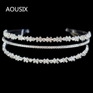 Jóias de luxo espumante casamento nupcial cristal tiara princesa concurso baile strass bandana zircão faixa cabelo acessórios para o cabelo