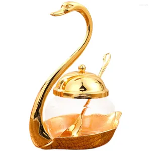 Zestawy naczyń stołowych Kuchnia Terrarium Sugar Bowl Can Swan Słoika Słoika