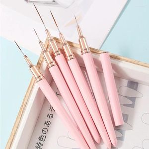 Nail Brushes 7/9/11/15/25MM Liner Brush Set Handle Art Pen Drawing Lines Stripe Painting Flower Manicure Tools