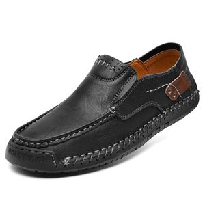 ENLEN&BENNA Men's Loafers, Casual Leather Formal Shoes, Lightweight Comfortable Driving and Walking Shoes