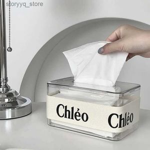 Tissue Boxes Napkins Large Capacity Tissue Box Holder Tissue Napkin Holder Tissue Organizer For Bathroom Bedroom Living Room Office Q240222