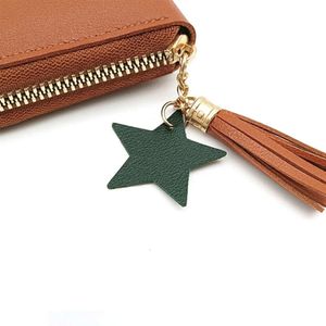 Gränsöverskridande ny koreansk version av enkla fyrkantiga kvinnors handväska kort blixtlås liten plånbok fransar mini handväska