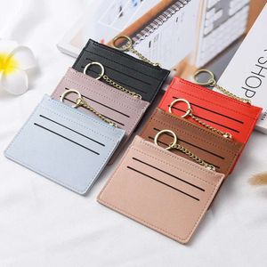 1PC Karte Halter Schlanke Bank Kreditkarte ID Karten Münzfach Tasche Brieftasche Organizer Frauen Männer Dünne Visitenkarte brieftasche