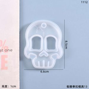 Meiren Crystal Yu Diy Dropping Gel Fun Play Defense Skull Fist Clasp Stampo in silicone 843840