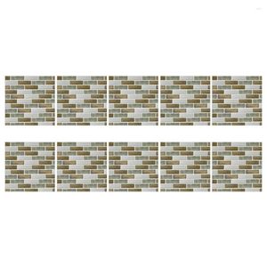 Wall Stickers 10 Sheets Of Lattice Pattern Decorative Tile For Bedroom