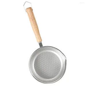 Yumurta için tava Pan 316 Paslanmaz Çelik Omlet Biftek Biftek Petek Yapmaz (14cm) Wok