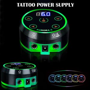 Trockner Aurora 2 Tattoo-Netzteil, Upgrade des digitalen LCD-Netzteils mit Netzteil, Mini-LED-Touchpad-Tattoo-Zubehör