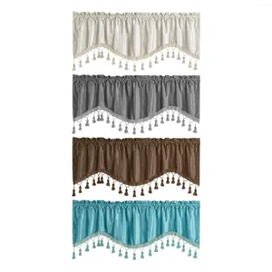 Curtain Small Window Curtains Valance Rod Pocket Draperies For
