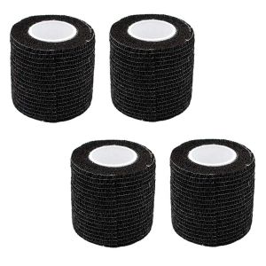 Clip 12pcs 5cm engångstatuering Selfadhesive Elastic Grip Bandage Wrap Sport Tape Nonslip Absorb Sweat Tattoo Grip Bandage