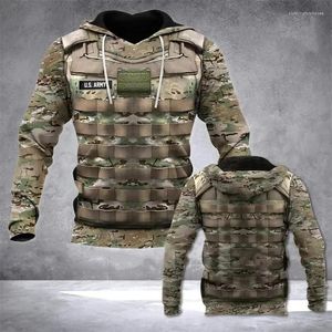 Hoodies masculinos moletom com capuz 3d exército camuflagem impressão pulôver inverno outono soldado uniforme oversized moletom com capuz unisex roupas esportivas