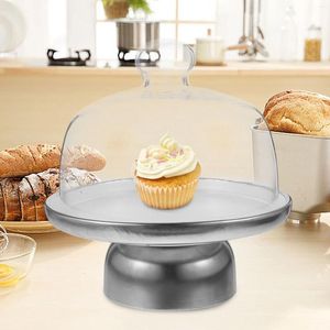 Set di stoviglie Porta cupcake in ceramica con vassoio da portata multifunzionale a cupola per cucina