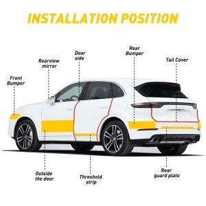 5d Nano Kohlefaserauto -Aufkleber DIY Paste Protektor Streifen Auto Tür Schwill