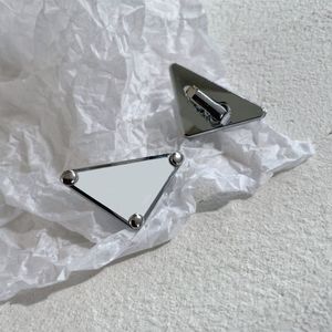 Orecchini pendenti a forma di triangolo in lega da donna per uomo orecchini a bottone smalto nero goccia geometrica clip per gioielli da sposa sposa Designer Orecchini ornamenti ZB044 B4