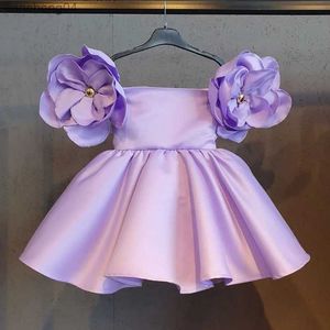 Girl's Dresses New Fashion Flowers Girls Dress 1st Year Birthday Party Baby Baptism Dress For Girls Princess Christmas Costume Infants Vestidos