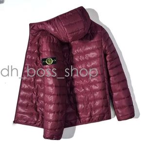 Piumino Stone Piumino da uomo imbottito in cotone Piumino sottile Piumino spesso Giacca autunno inverno Designer Giacca con cerniera Cappotto autunnale per uomo e donna 954