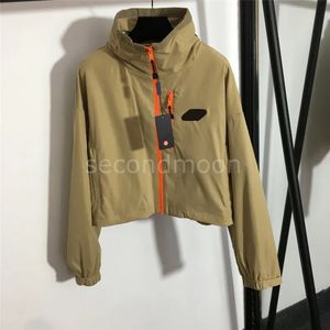 Mode Streetwear Jacken Designer Metall Abzeichen Mäntel Herbst Winter Langarm Kleidung Herren Damen Abnehmbare Hut Jacke