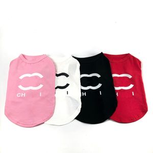 Dog Apparel Designer T-shirt 100% Cotton Shirts Thin Breathable Dog Clothes Vests Short Sleeve Size S 3XL For Summer