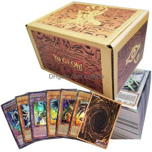 Kart oyunları 40-216pcs/set yuh nadir flash kartlar yu gi oh oyun kağıt çocuk oyuncaklar kız çocuk koleksiyonu aile için Noel hediyesi Deliv dhwk6