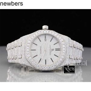 SuperClone Ap Diamond Diamonds Watch Pass Test Quartz Movement vvs Iced Out Sapphire F7b5 High Quality Lab Grown Round Cut Diamond Watch Men Hip Hop Bust Down Handm