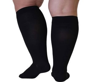 Pończochy kompresji dużego rozmiaru Plus Size Para Compressionpssippessionts Stockings Antivarices 2XL3XL4XL5XL SPOCKACJE SPORT RUNKUJĄCE MĘŻCZYZN 26873310