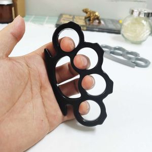 Buckle Self Defense Fist Martial Arts Prop Aluminum Alloy Tiger Finger Set Ring Survival Equipment Hand Brace 855904