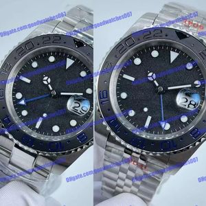 2023 новые мужские часы 126710 126713 серии Batman Автоматические мужские часы сине-черный керамический безель Черный циферблат 904L JubileeSteel Браслет с цепочкой для часов Роскошные наручные часы