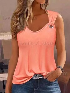 Frauen Tanks Camis Hollow Out Sweet Tank Top sexy v Hals ärmellose Weste T -Shirt Frauen Sommer Damen Slim Gurt Short Tops Roupas Femininas T240222