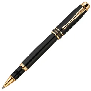 Hero 953 Penna a sfera professionale in metallo spazzolato nero per ufficio, scuola, casa, confezione regalo opzionale da 0,5 mm per inchiostro da scrittura