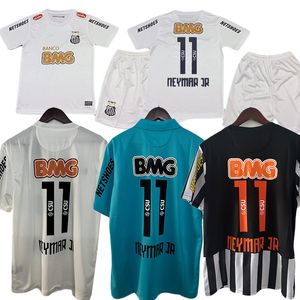 12 13 NEYMAR JR retro camisas de futebol 2012 2013 Ganso Elano Borges Felipe Anderson vintage clássico santos jersey home away 3rd camisas de futebol Kids home Kit