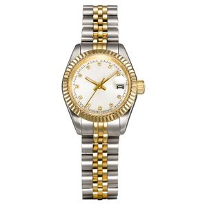 Szybki dla kobiet Pełna stal nierdzewna 26 mm szafirowe kobiety srebrne wodoodporne światła zegarek Montres de Luxe femme307h