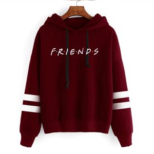 Sweatshirts 2021 Friends tv şovu komik çizgi film hoodies kadınlar en iyi arkadaşlar grafik ullzang moda sokak çeyiz sweatshirt 90s kapüşonlu kadın
