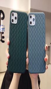 Matchande telefonfodral Set omslag för iPhone12 11 Pro Max XS 2020 X XR 6S 7 8 Plus Soft Weave Leather Silicon Cover8199752