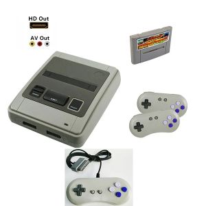 Konsollar Yeni SFC52HD Süper Retro Donanım Oyunu Konsolu Oynat SFC/SNES Oyun Kartuşu İki Denetleyici Ücretsiz 350 Oyun Kart Orijinal Boyut